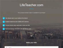 Tablet Screenshot of lifeteacher.com